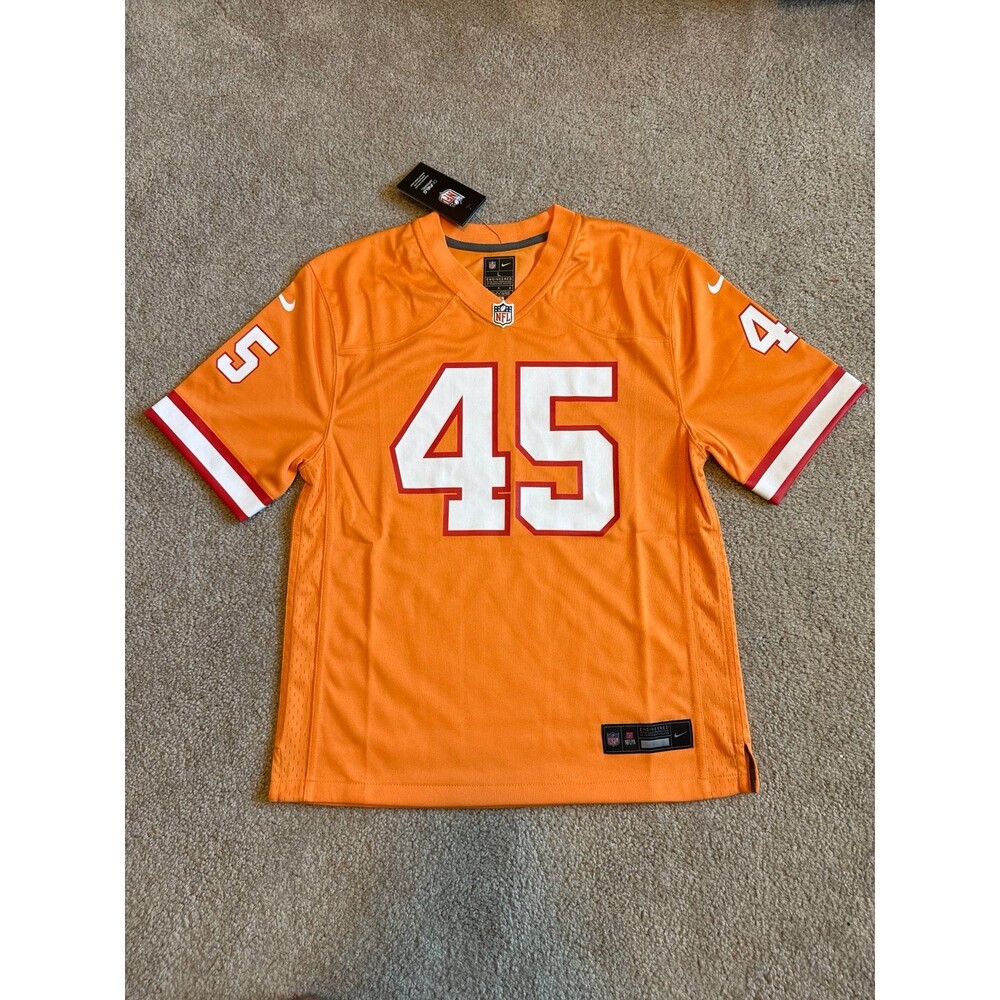 Devin White Tampa Bay Buccaneers Creamsicle Nike NWT Youth NFL Jersey Size L